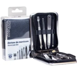 Inter Vion Black Leather zestaw do manicure 7szt.