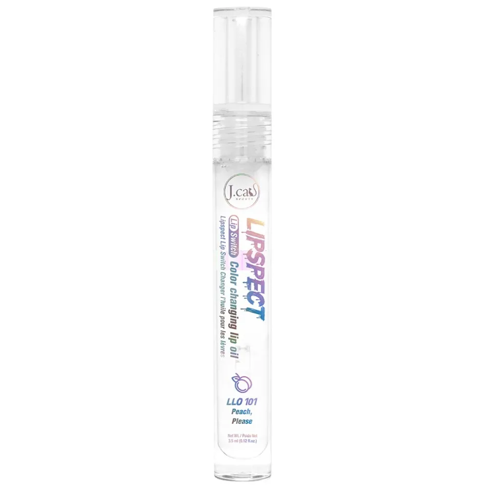 J.Cat Beauty Lipspect Lip Switch Color Changing Lip Oil olejek z efektem wydobycia koloru ust 101 Peach Please 3.5ml