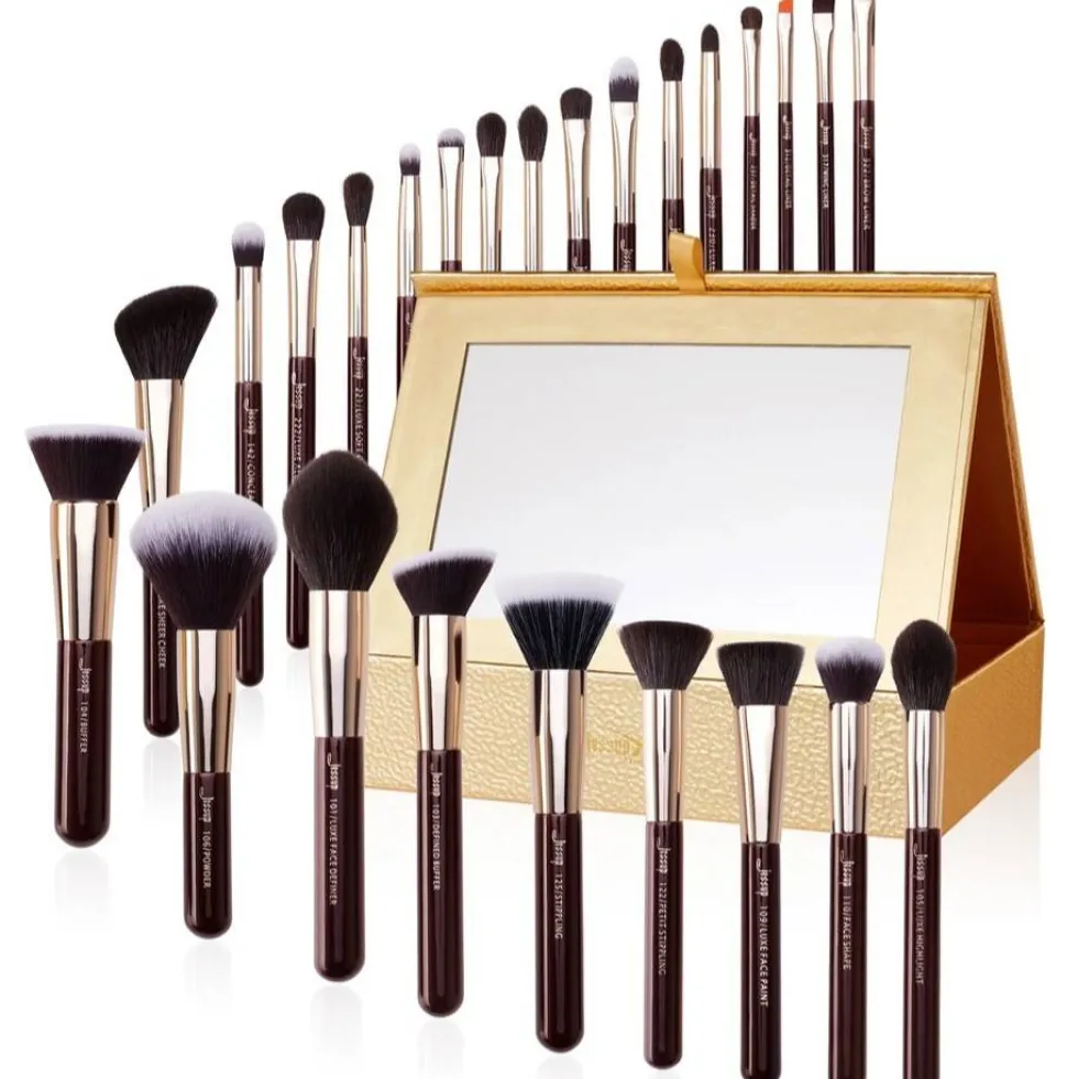 JESSUP Zinfandel Makeup Tool zestaw pędzli do makijażu T285 25szt. + szkatułka