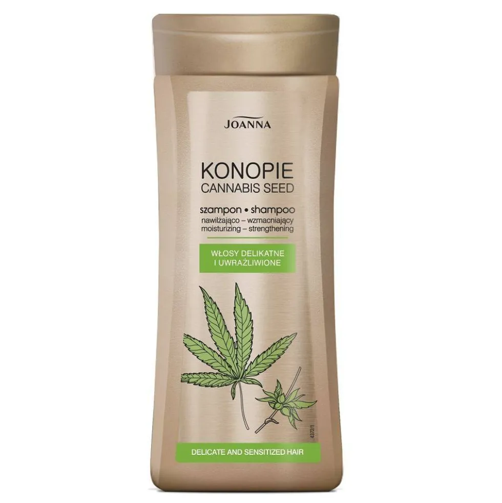 Joanna Konopie szampon nawilżająco-wzmacniający do włosów delikatnych i uwrażliwionych 200ml