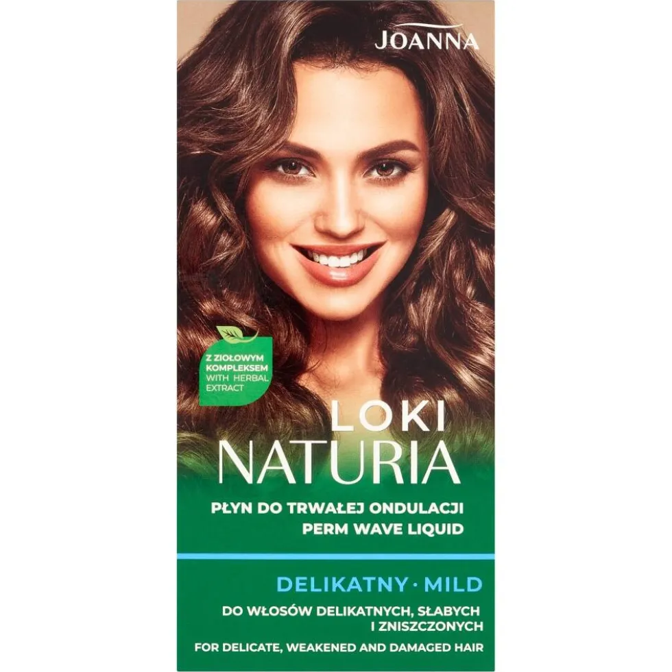 Joanna Naturia Loki płyn do trwałej ondulacji Delikatny 2x75ml