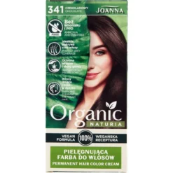 Joanna Naturia Organic pielęgnująca farba do włosów 341 Czekoladowy