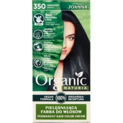 Joanna Naturia Organic pielęgnująca farba do włosów 350 Hebanowy
