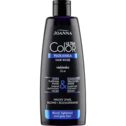 Joanna Ultra Color System niebieska płukanka do włosów siwych blond i rozjaśnionych 150ml