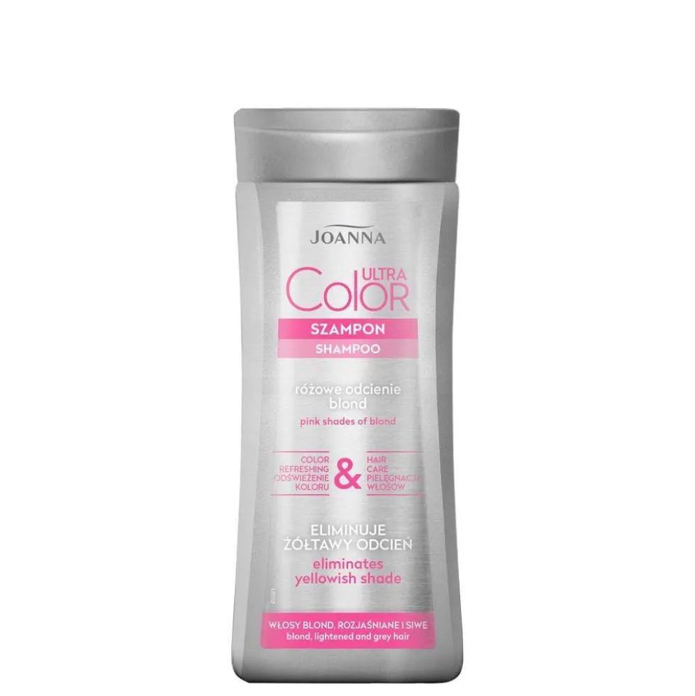Joanna Ultra Color szampon nadający różowy odcień do włosów blond i rozjaśnianych 200ml