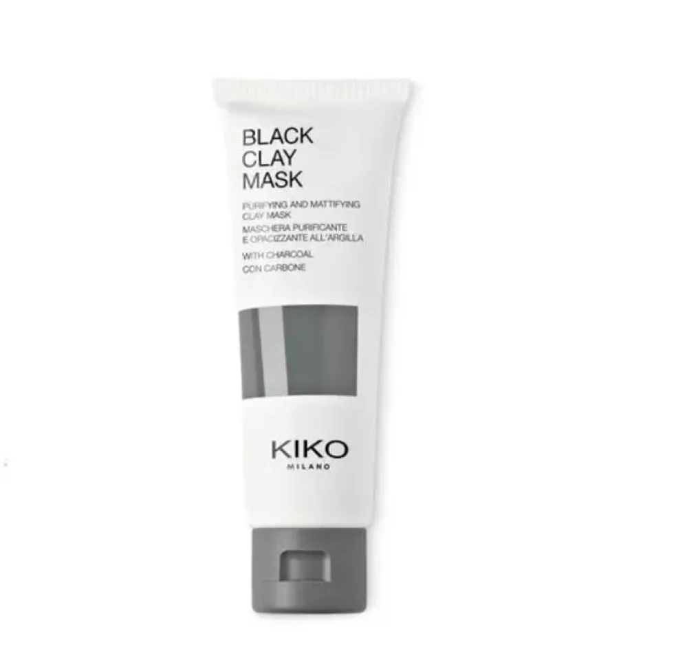 KIKO Milano Black Clay Mask oczyszczająco-matująca maska do twarzy z węglem i czarną glinką 50ml