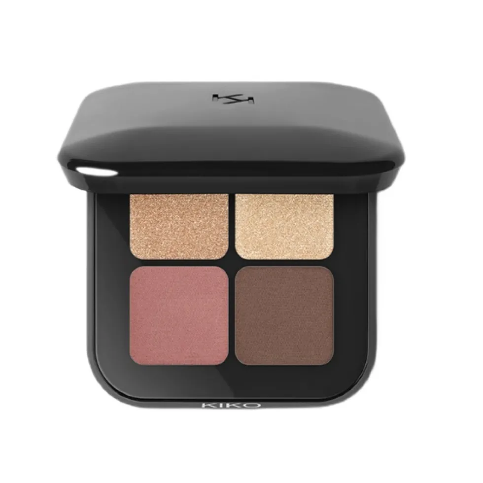 KIKO Milano Bright Quartet Eyeshadow Palette paleta czterech cieni do powiek 02 Rosy Mauve Variations 3.5g