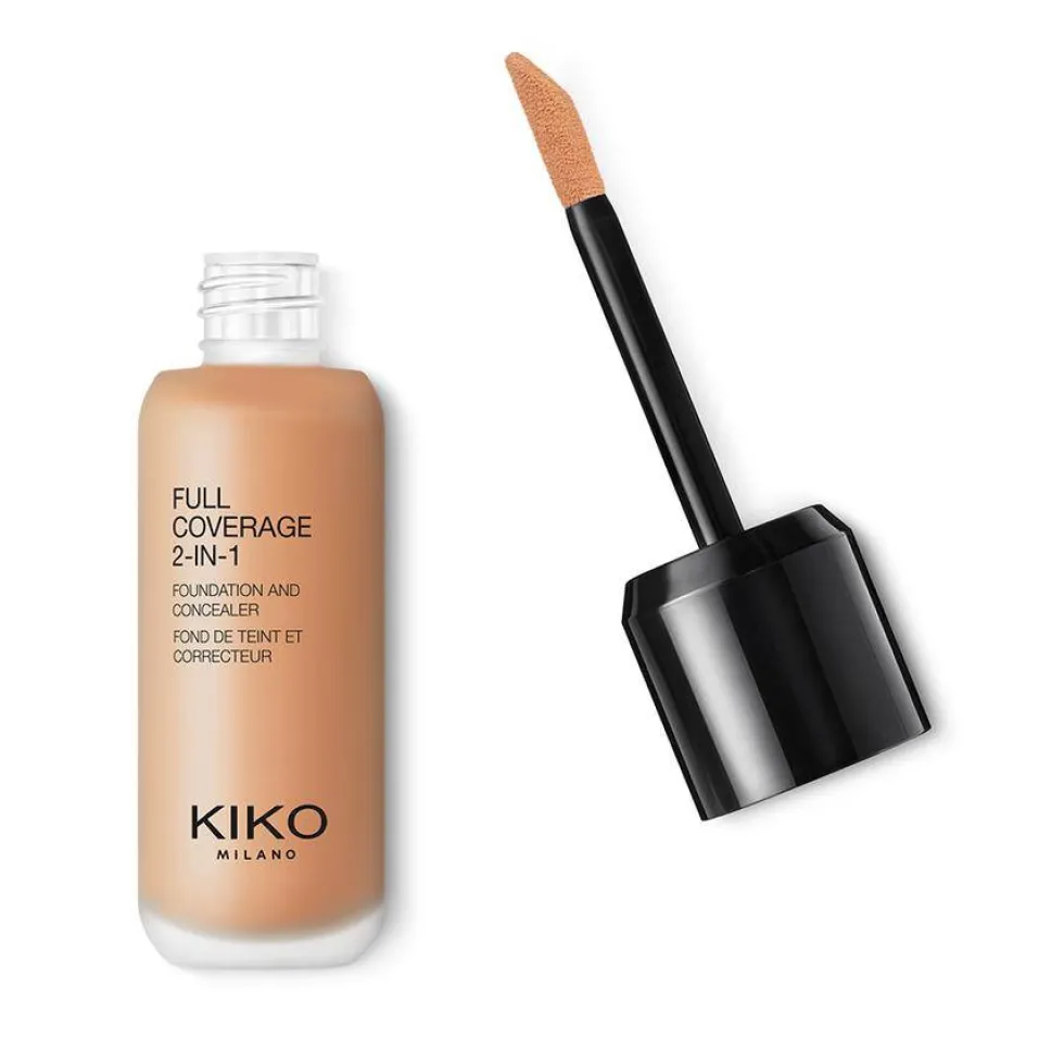 KIKO Milano Full Coverage 2-In-1 Foundation & Concealer mocno kryjący podkład i korektor 2 w 1 WR10 Warm Rose 25ml