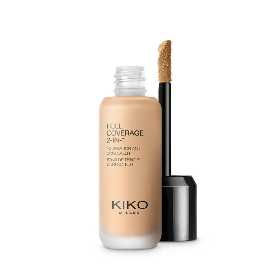KIKO Milano Full Coverage 2-In-1 Foundation & Concealer mocno kryjący podkład i korektor 2 w 1 WB55 Warm Beige 25ml