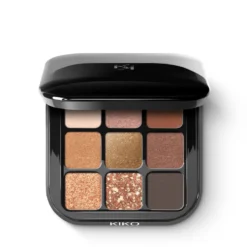 KIKO Milano Glamour Multi Finish Eyeshadow Palette paleta 9 cieni do powiek o różnym wykończeniu 02 Sunset Vibes