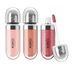 KIKO Milano Glossy Lip Set 03 zestaw trzech nawilżających błyszczyków do ust z efektem objętości 3D 3x6.5ml