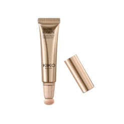 KIKO Milano Glow Fusion Gleam Dream Highlighter rozświetlacz do twarzy w płynie z aplikatorem gąbkowym 01 Sunkissed Rosé 14ml