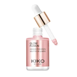 KIKO Milano Glow Fusion Highlighting Drops metaliczny rozświetlacz do twarzy w płynie 01 Platinum Rose 9.5ml