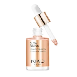 KIKO Milano Glow Fusion Highlighting Drops metaliczny rozświetlacz do twarzy w płynie 02 Sweet Dreams 9.5ml