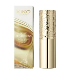 KIKO Milano Gold Reflections Gleam & Care Lipstick SPF30 kremowa odżywcza pomadka do ust 07 Alluring Red 3.5g