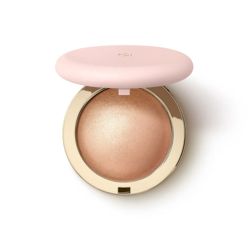 KIKO Milano Hug Couture Cheek Dewlight Highlighting Blush rozświetlający róż w pudrze 02 Caramel Caress 8g
