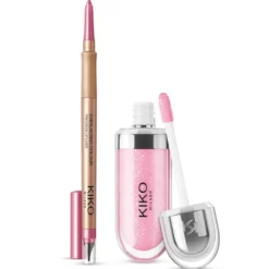 KIKO Milano Lip Combo Set zestaw nawilżający błyszczyk i dopasowana konturówka 02