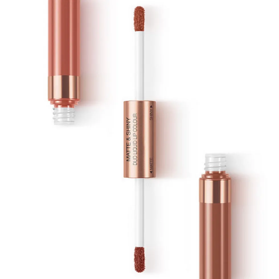 KIKO Milano Matte & Shiny Duo Liquid Lip Colour pomadka w płynie o podwójnym wykończeniu 04 Middle Earth 7ml