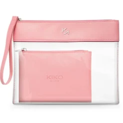 KIKO Milano Transparent Beauty Case przezroczysta kosmetyczka z wewnętrzną saszetką 003 Pink