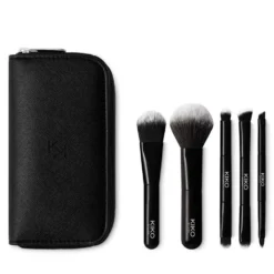 KIKO Milano Travel Brush kosmetyczka podróżna z 5 profesjonalnymi pędzlami