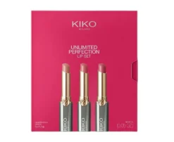 KIKO Milano Unlimited Perfection Lip Set zestaw kremowych pomadek o dużej trwałości 01 Nude Aura 3x1.5g