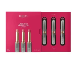 KIKO Milano Unlimited Perfection Lip Set zestaw kremowych pomadek o dużej trwałości 01 Nude Aura 3x1.5g