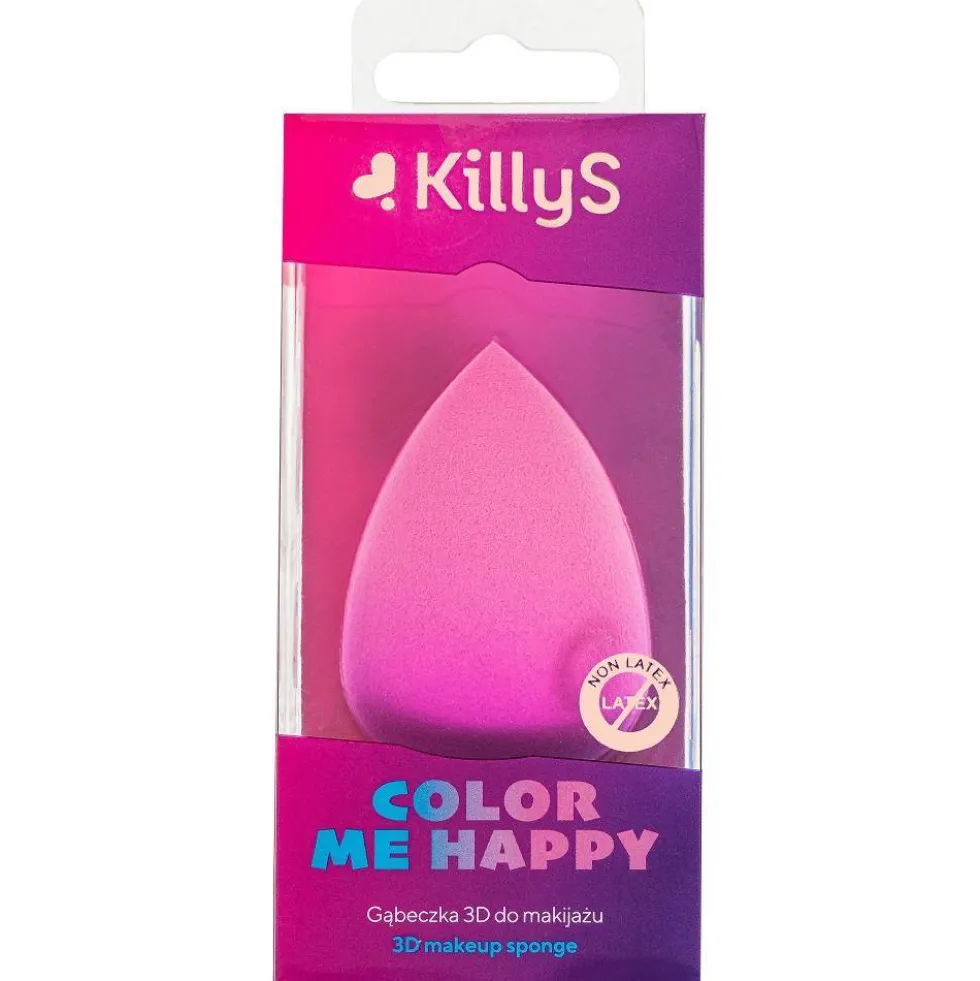 KillyS Color Me Happy gąbeczka 3D do makijażu Różowa