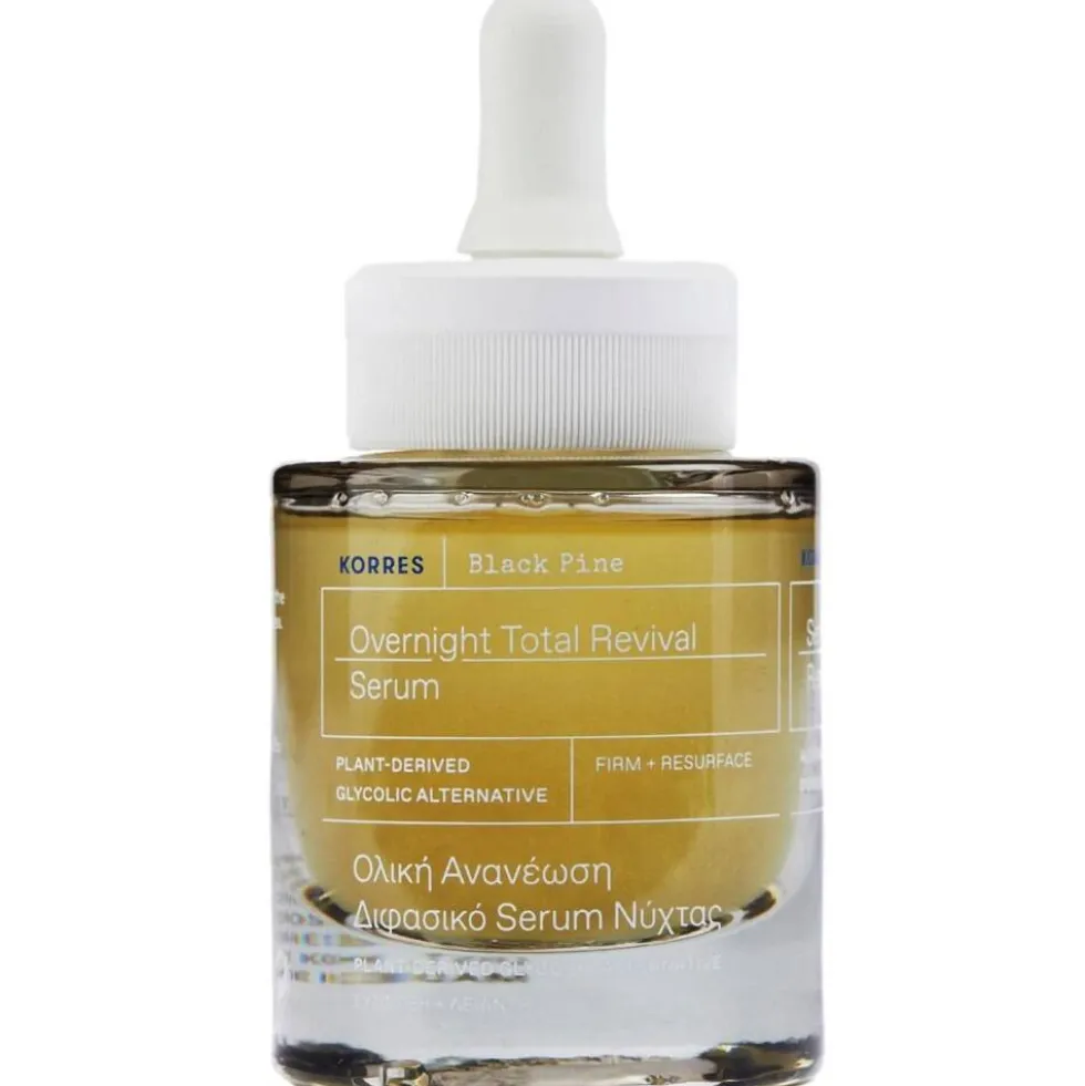 Korres Black Pine Overnight Total Revival Serum dwufazowe serum do twarzy na noc 30ml