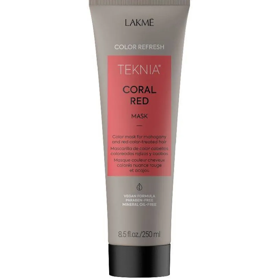 Lakme Teknia Coral Red Mask Refresh maska odświeżająca kolor do włosów rudych i mahoniowych 250ml