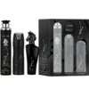 Lattafa Maahir Black Edition zestaw woda perfumowana spray 100ml + dezodorant spray 200ml + odświeżacz powietrza 300ml
