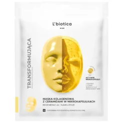 L'biotica Maska kolagenowa z ceramidami w mikrokapsułkach Regeneracja i Nawilżenie 1szt.