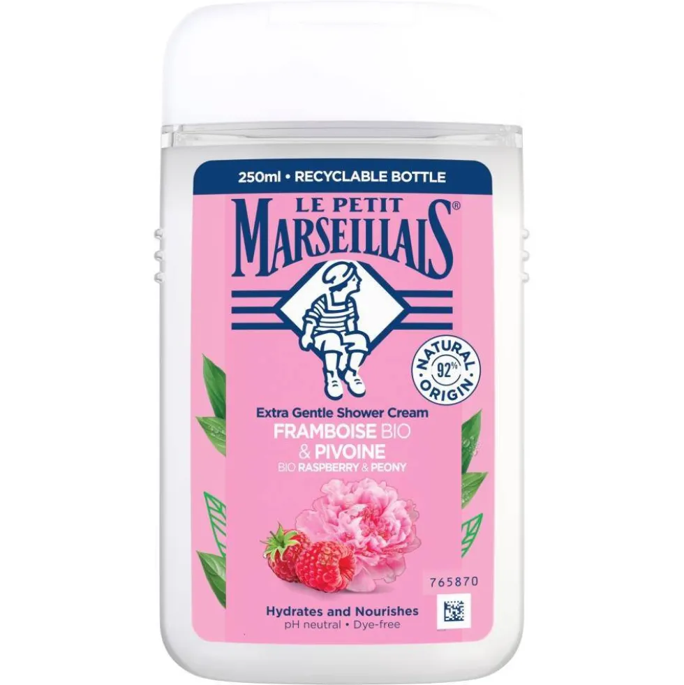 Le Petit Marseillais Kremowy żel pod prysznic Malina & Piwonia 250ml