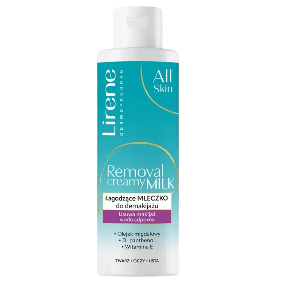 Lirene All Skin łagodzące mleczko do demakijażu 200ml