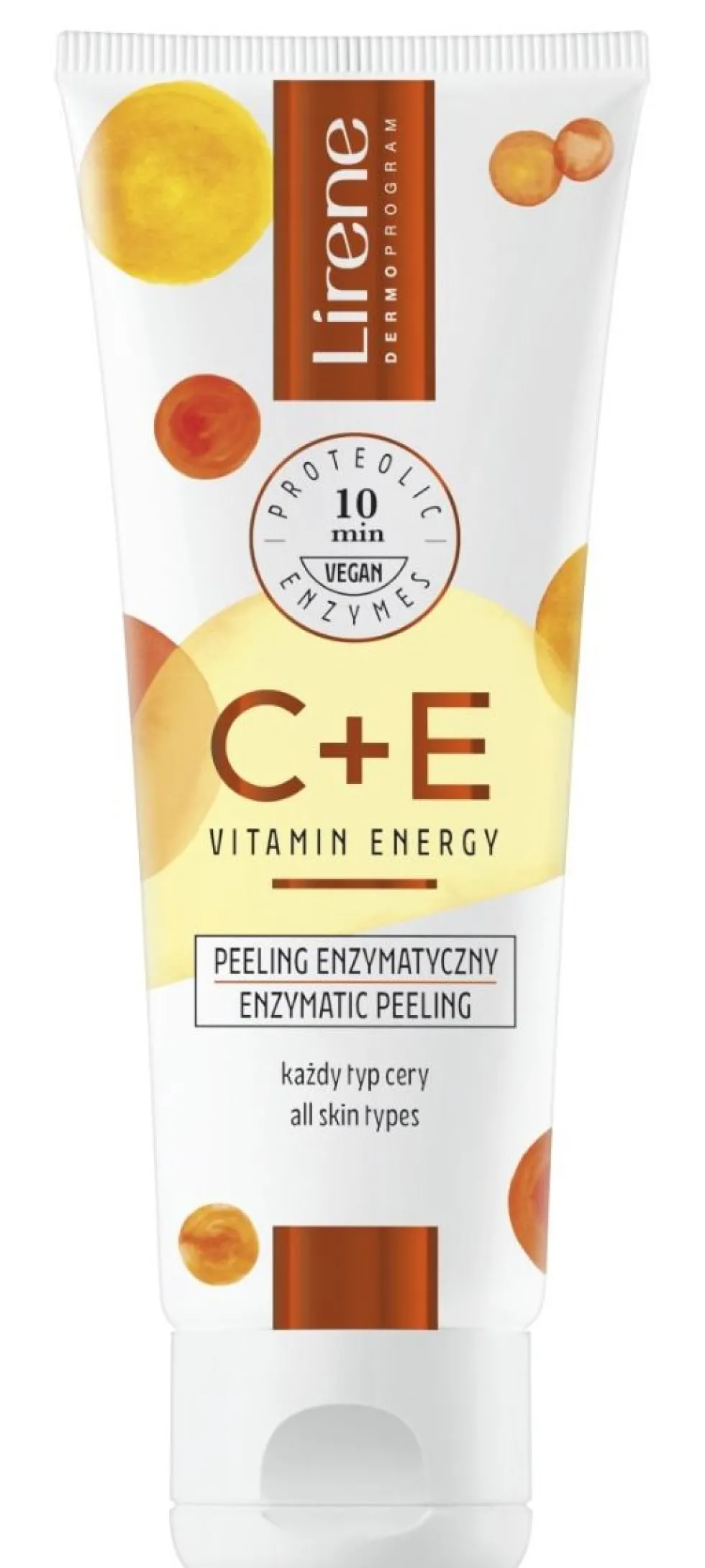 Lirene C+E Vitamin Energy rewitalizujący peeling enzymatyczny 75ml