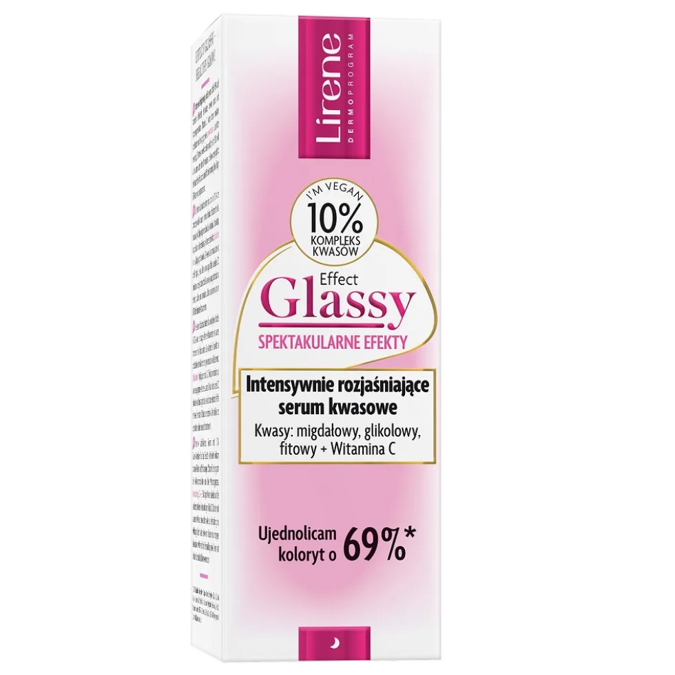 Lirene Effect Glassy intensywnie rozjaśniające serum kwasowe 30ml