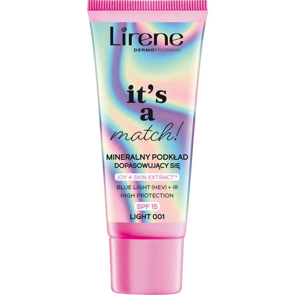 Lirene It's a Match! mineralny podkład dopasowujący się SPF15 Light 001 30ml