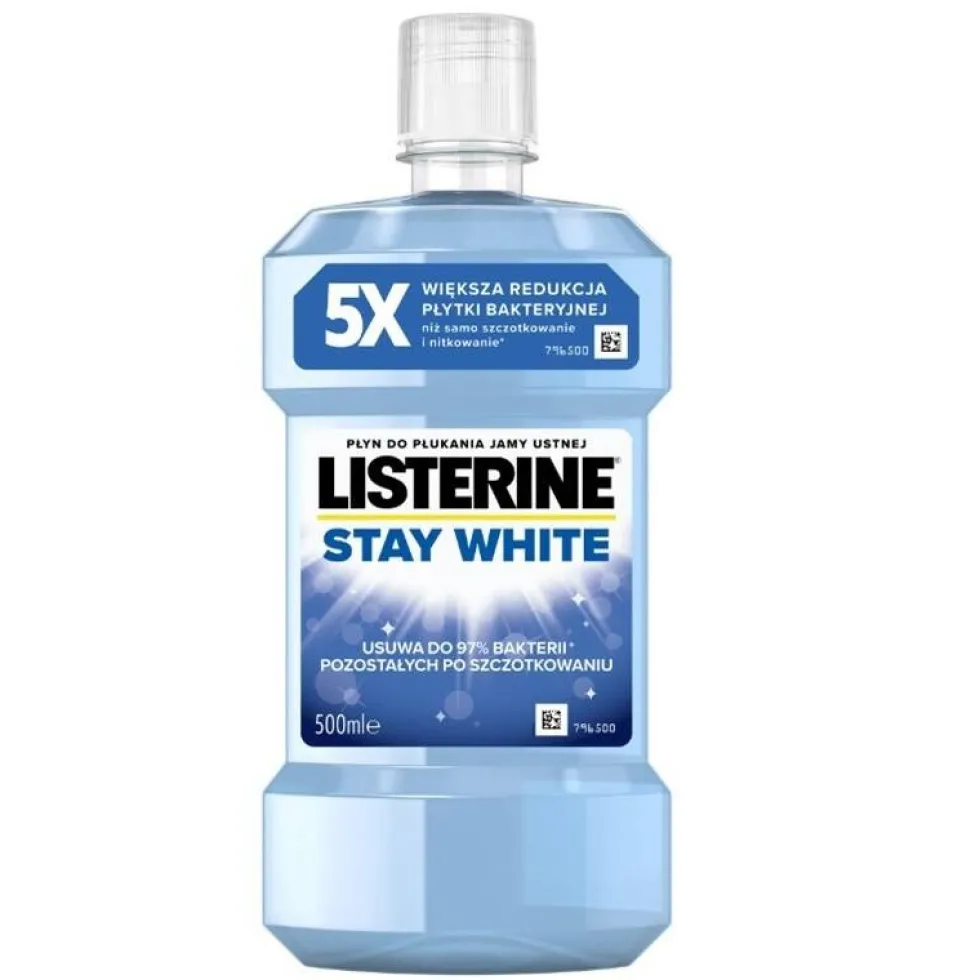 Listerine Stay White płyn do płukania jamy ustnej 500ml