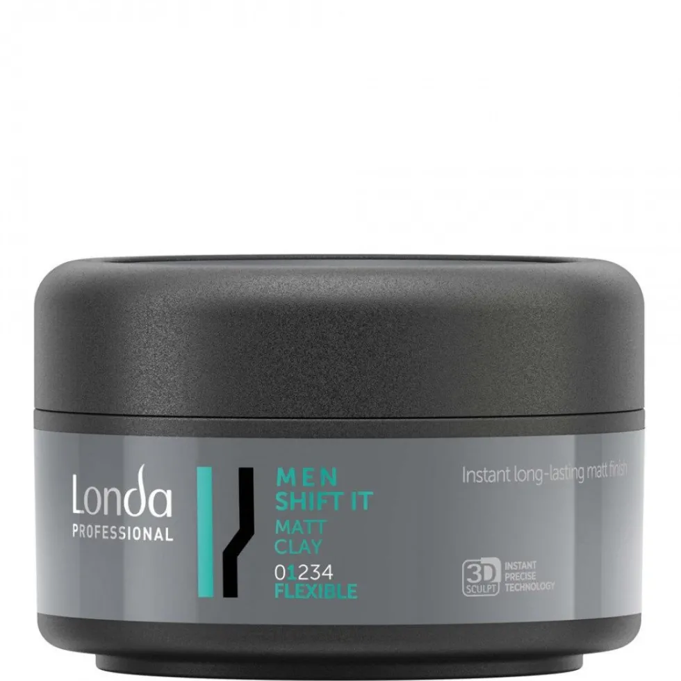 Londa Professional Men Shift It Matt Clay glinka do układania włosów dla mężczyzn 75ml