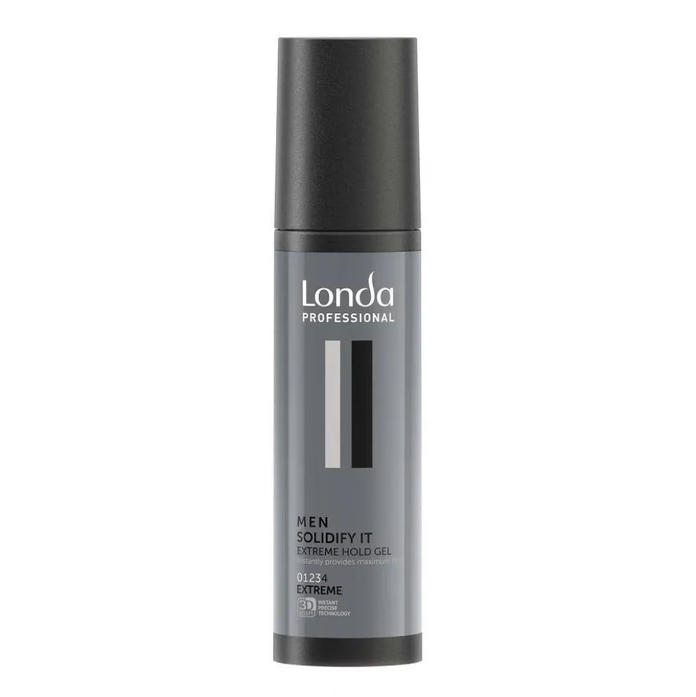 Londa Professional Men Solidify It Extreme Hold Gel ekstremalnie utrwalający żel do włosów dla mężczyzn 100ml