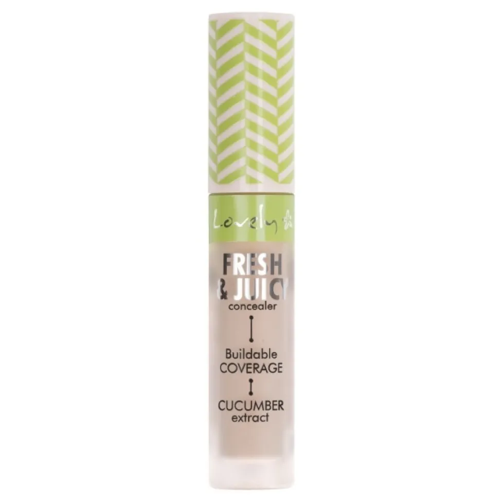 Lovely Fresh & Juicy Concealer rozświetlający korektor do twarzy z ekstraktem z ogórka 3 4.8g