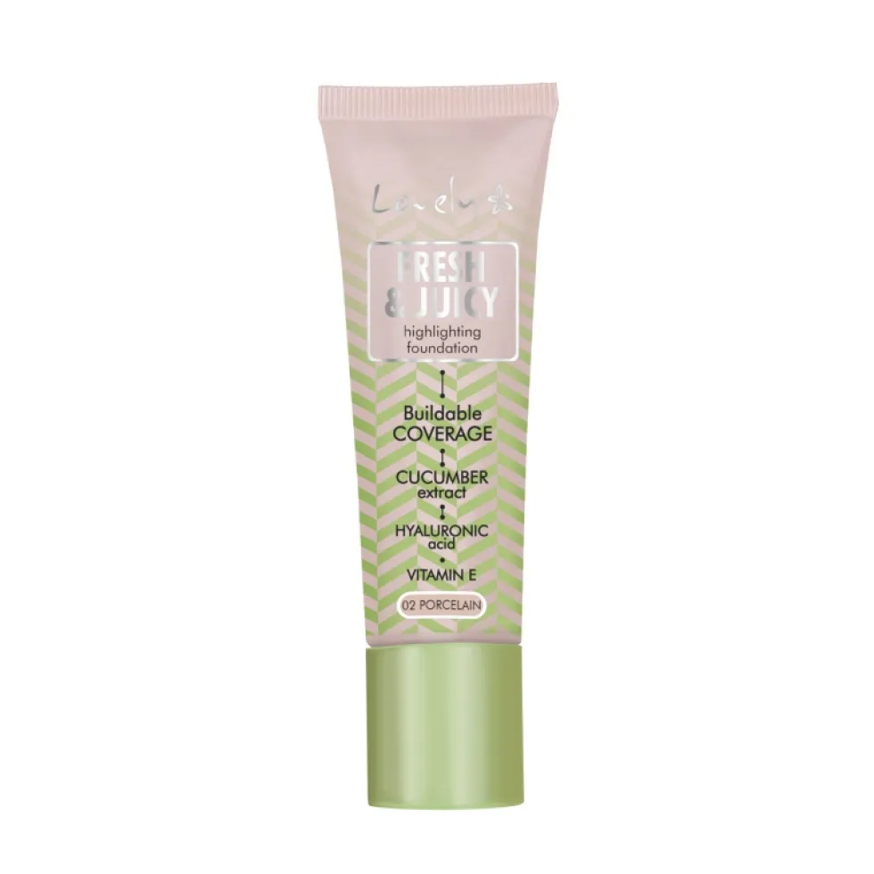 Lovely Fresh & Juicy Foundation rozświetlający podkład do twarzy 02 Porcelain 25g