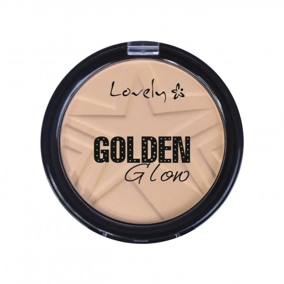 Lovely Golden Glow Powder lekki puder do twarzy 1 10g