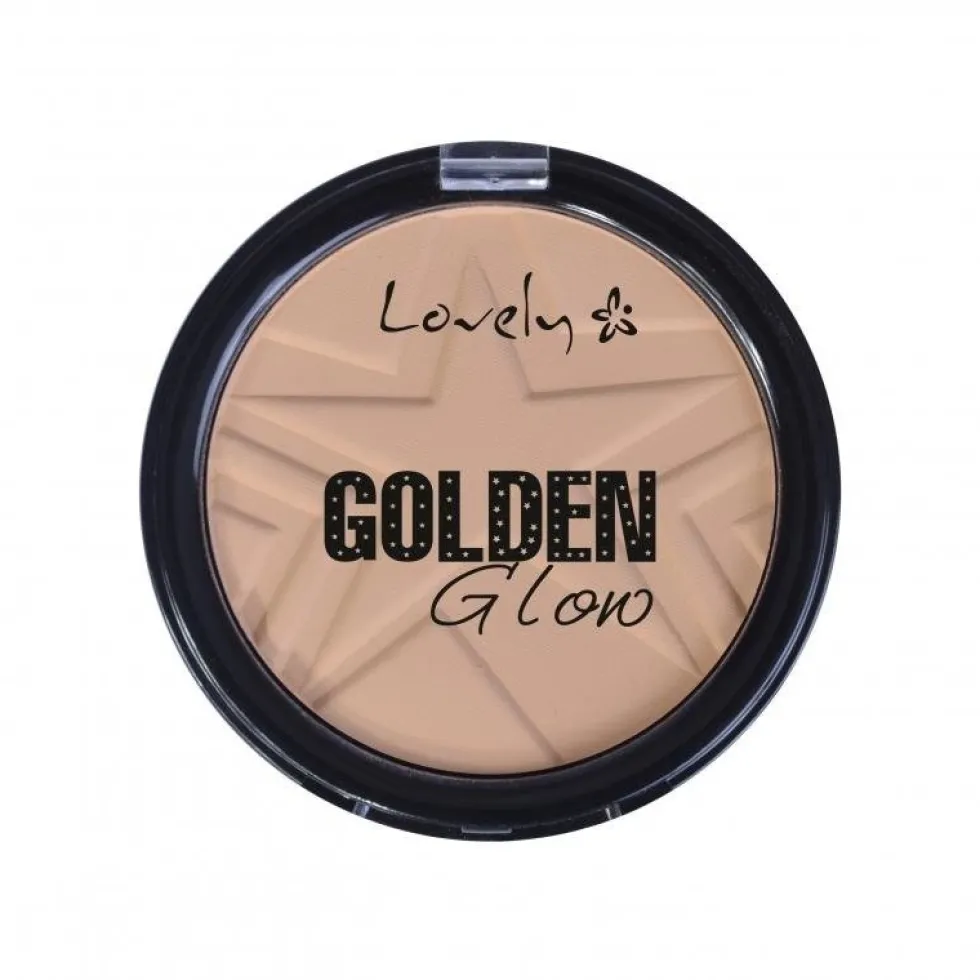 Lovely Golden Glow Powder lekki puder do twarzy 3 15g
