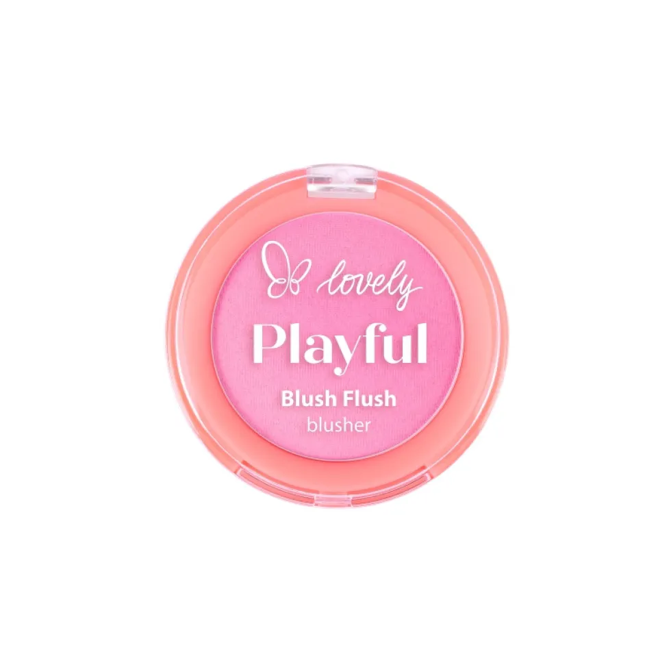 Lovely Playful Blush Flush kremowo-pudrowy róż do policzków 01 Girly 7g