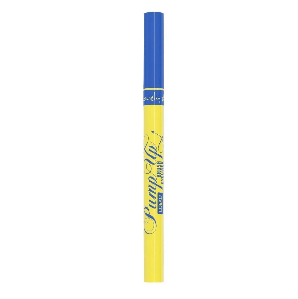 Lovely Pump Up Cobalt Eyeliner kobaltowy eyeliner do powiek z precyzyjnym pędzelkiem 2.5ml