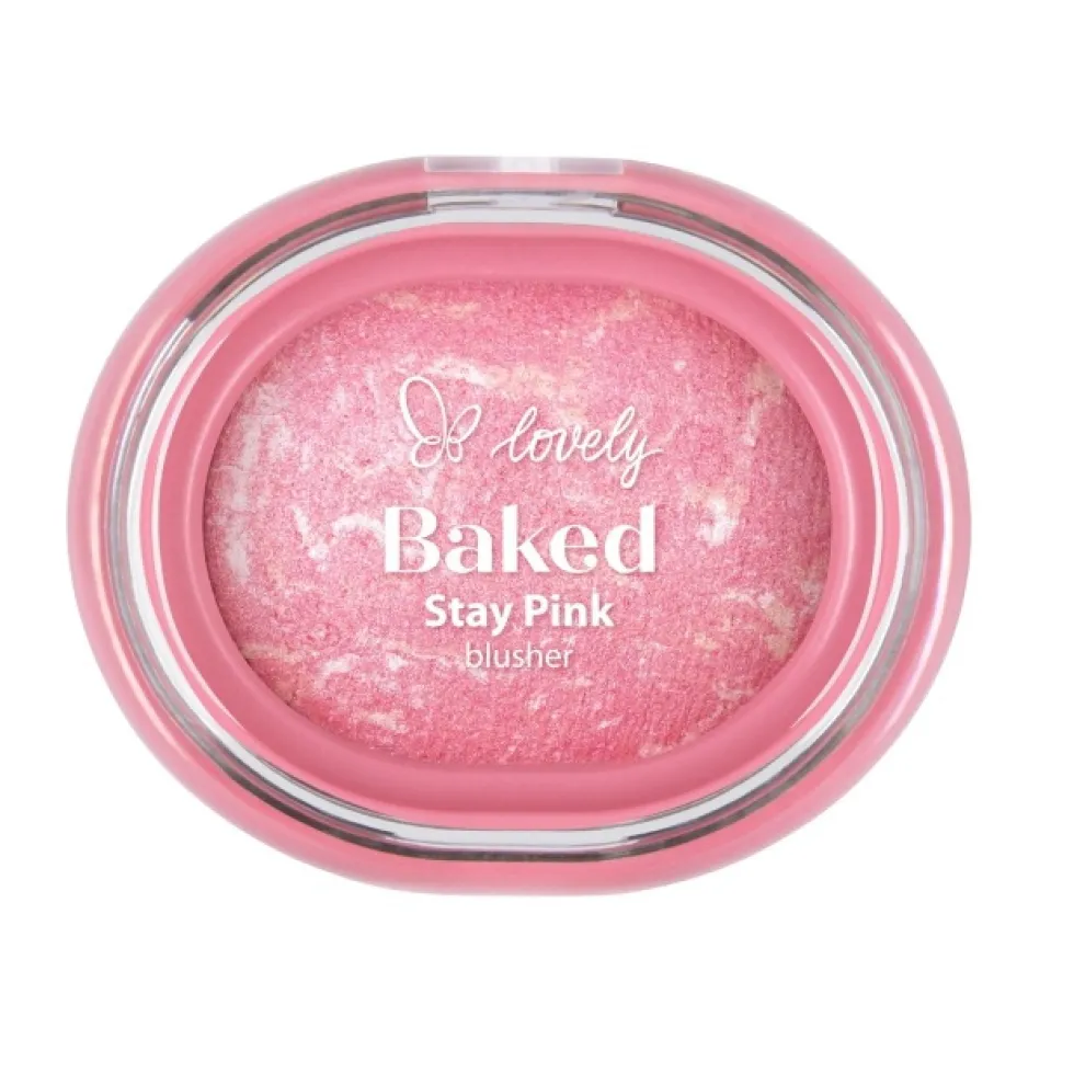 Lovely Stay Pink Baked Blusher wypiekany róż do policzków 03 3.5g