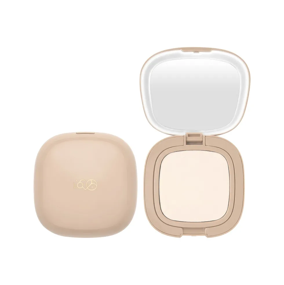 LOVRO LED Setting Powder transparentny puder prasowany utrwalający z lusterkiem LED 7.5g