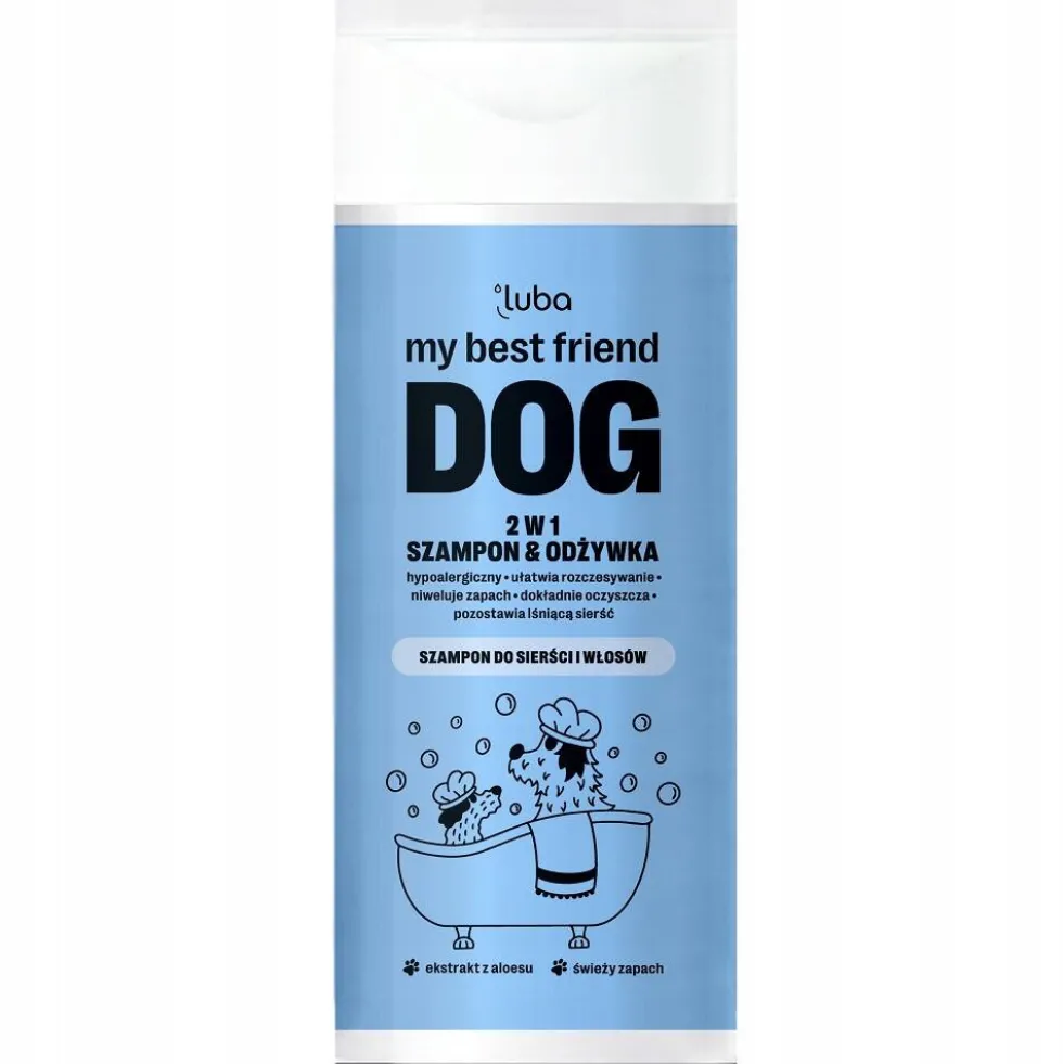 Luba my best friend DOG szampon i odżywka 2w1 dla psów 200ml