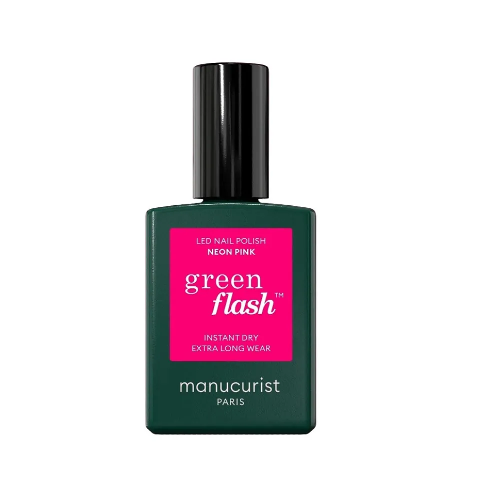 Manucurist Green Flash Nail Polish lakier do paznokci Neon Pink 15ml
