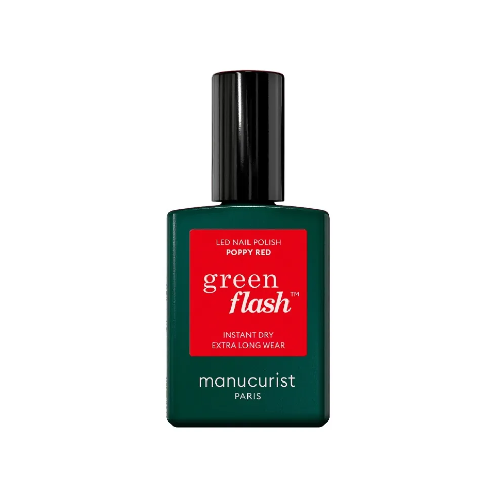 Manucurist Green Flash Nail Polish lakier do paznokci Poppy Red 15ml